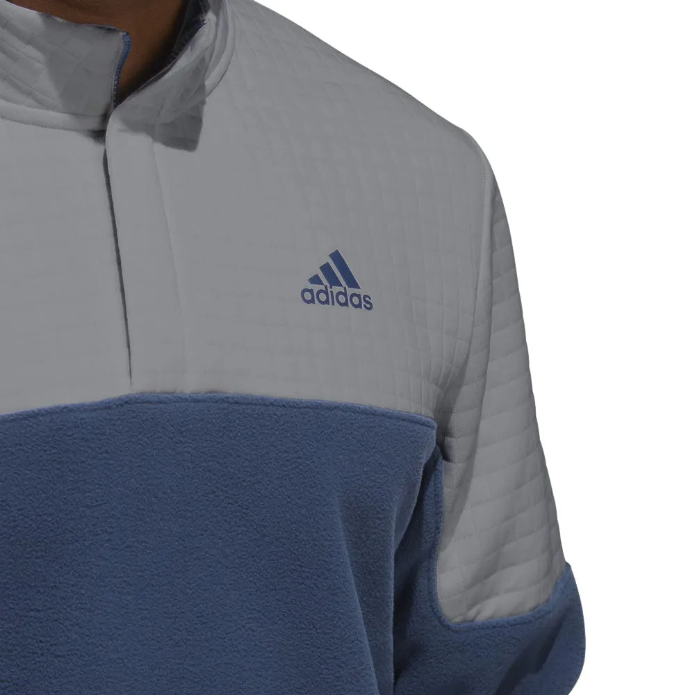 adidas DWR 22 Block 1/4 Zip Pullover - Grey Three/Crew Navy