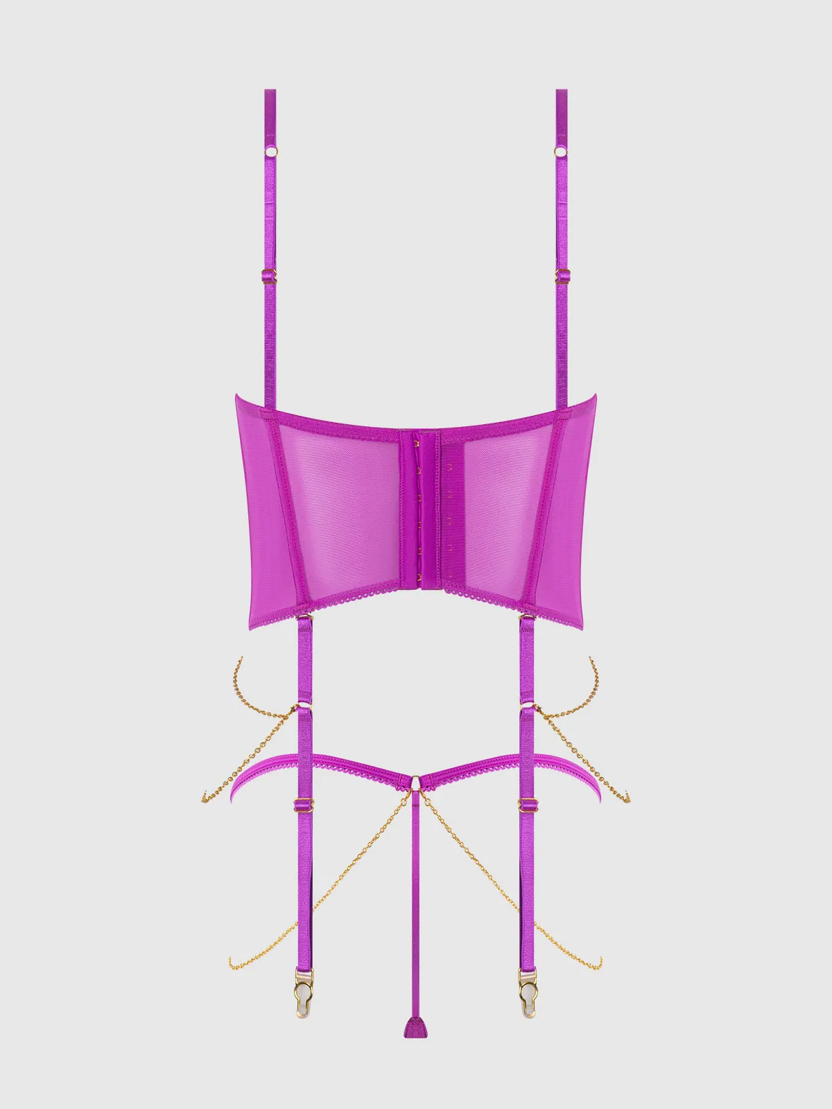 Arianna Lace & Chains Bustier by Frederick's of Hollywood