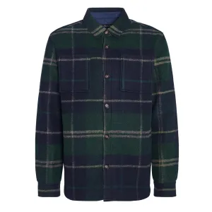 Barbour Chapter Tailored Check Overshirt Green Loch Tartan