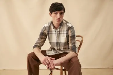 Barbour Harris Tailored Shirt - Amble Sand Tartan