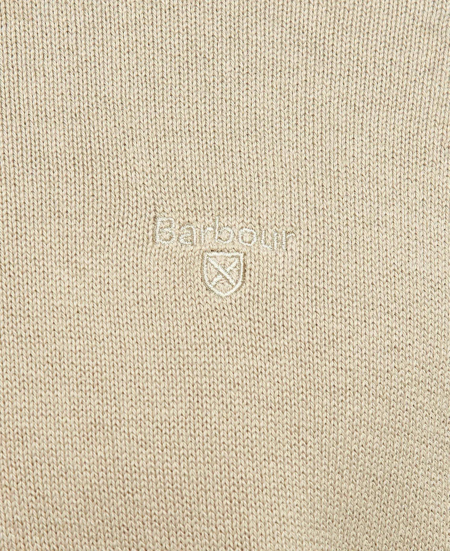 Barbour Men's Cotton Half Zip - Washed Stone