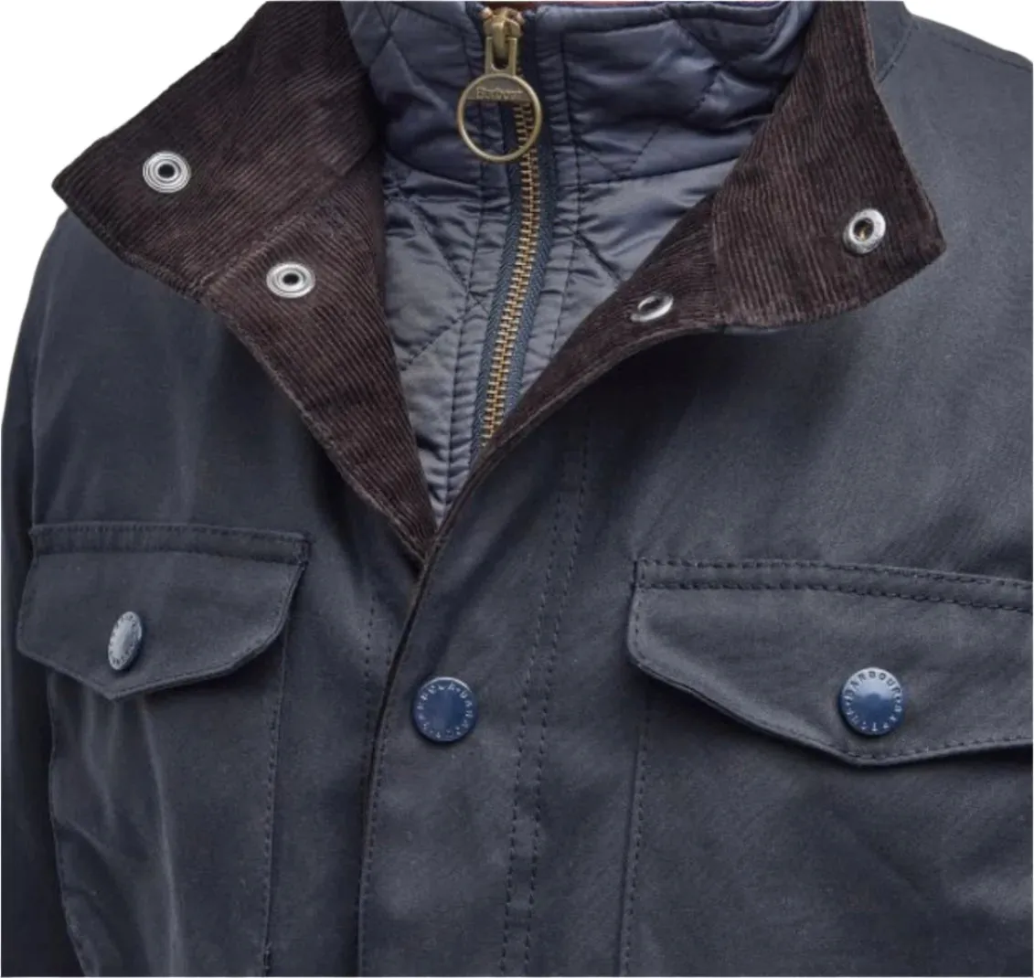 Barbour Ogston Wax Jacket (Navy)