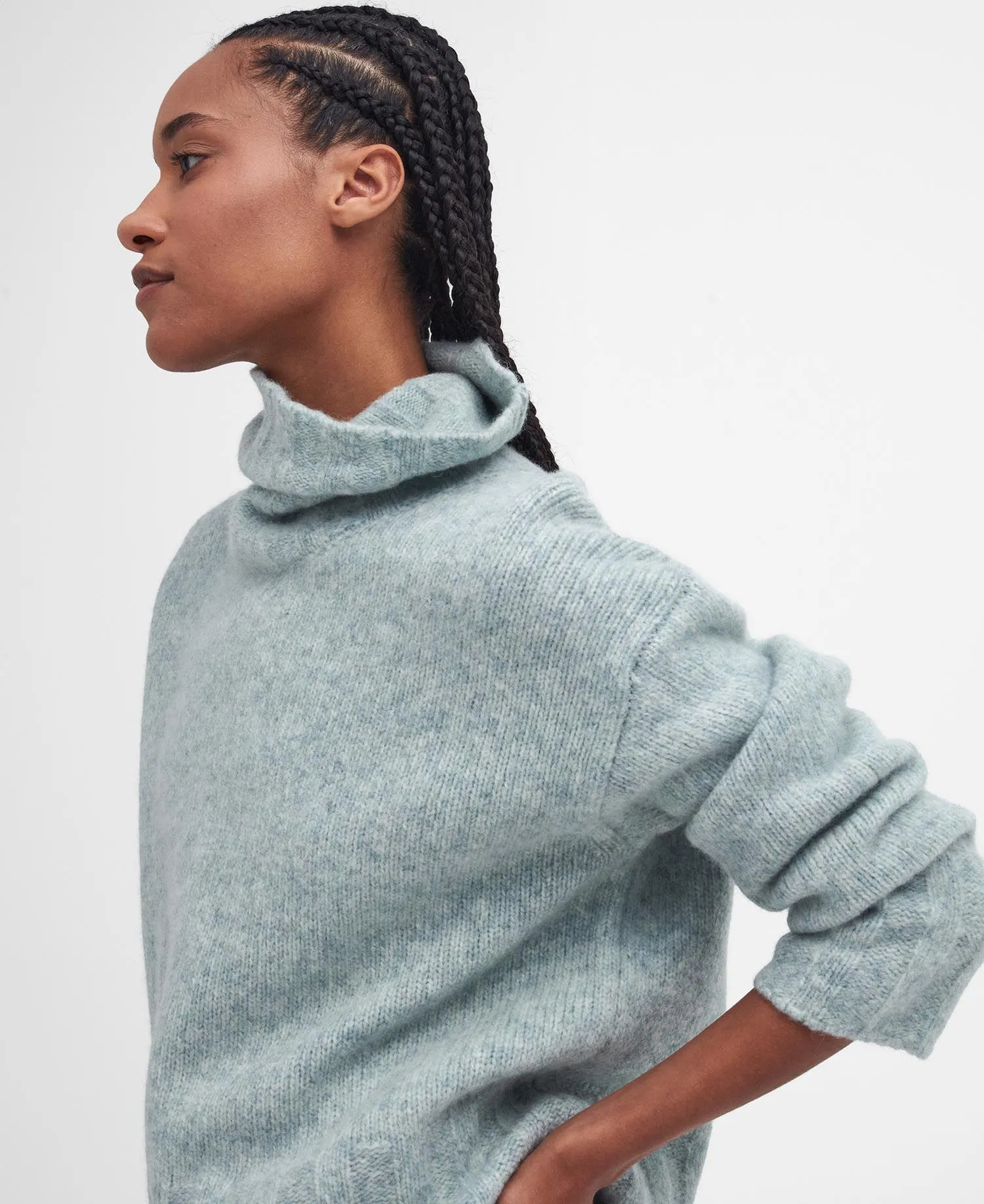 Barbour Women's Anita Rollneck Jumper - Soft Mint
