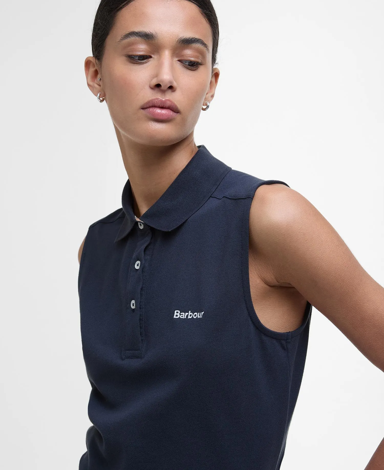 Barbour Women's Bowford Sleeveless Polo Shirt - Classic Navy