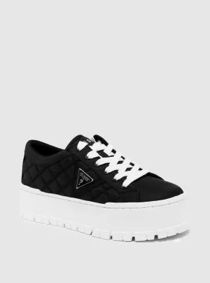 Black Chunky Tesie Low-Top Sneakers Guess
