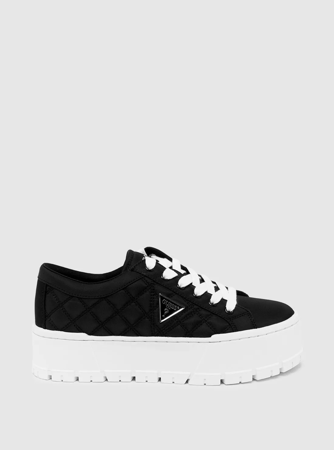 Black Chunky Tesie Low-Top Sneakers Guess