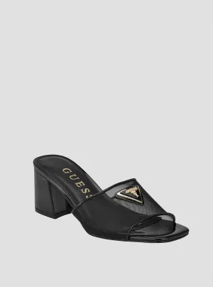 Black Gable Block Heel Guess