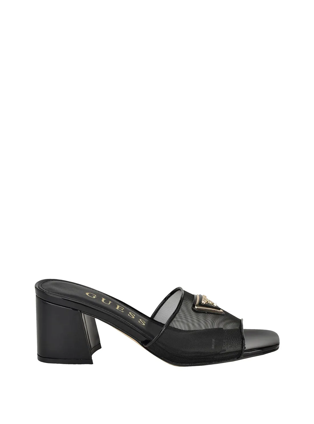 Black Gable Block Heel Guess