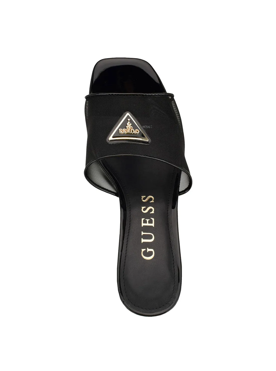 Black Gable Block Heel Guess