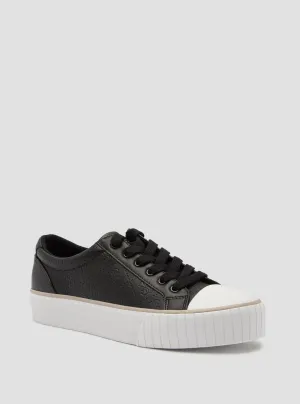 Black Nortin Logo Low Top Sneakers Guess