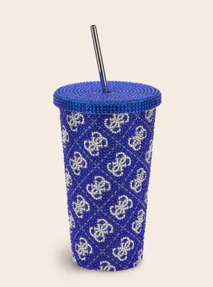 Blue Quattro G Travel Tumbler Cup Guess