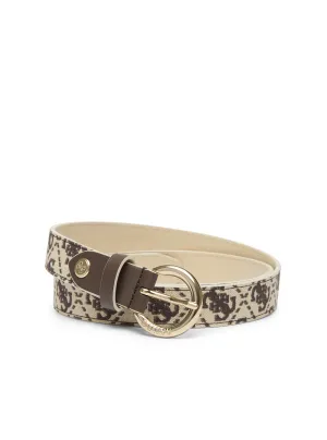 Brown Logo Izzy Adjustable Belt Guess