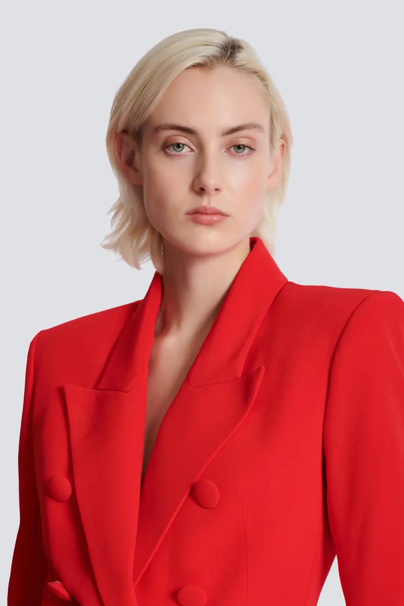 Crepe 6-Button Jacket
