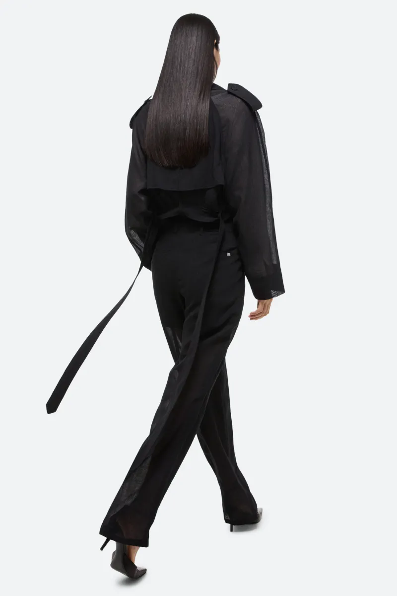 Cropped Trench Coat