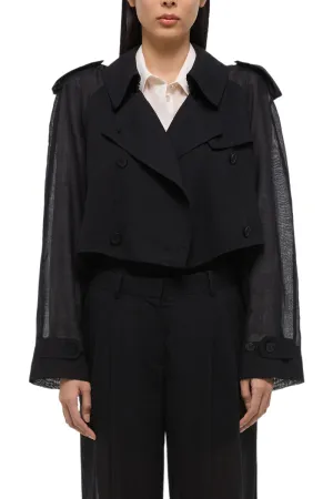 Cropped Trench Coat