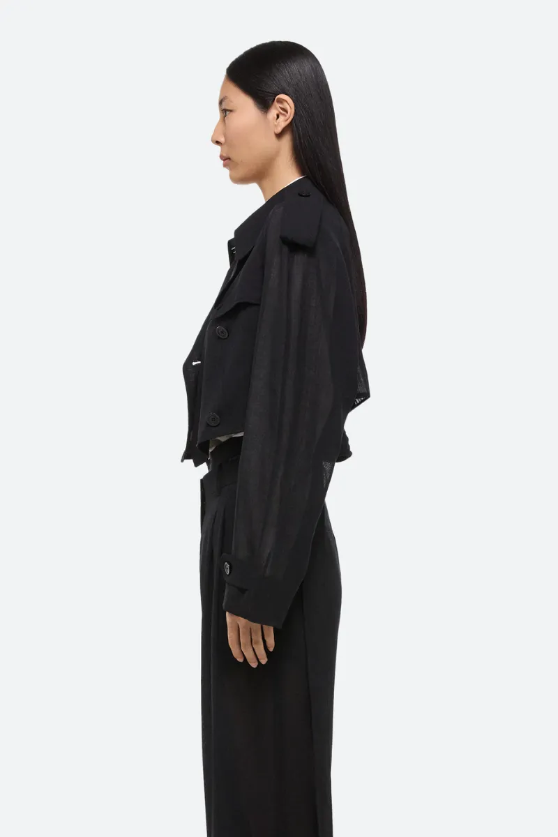 Cropped Trench Coat