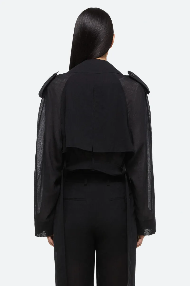 Cropped Trench Coat