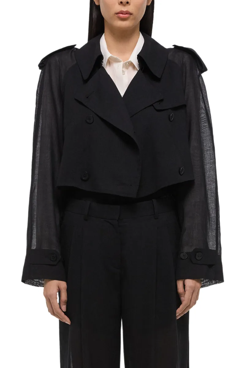 Cropped Trench Coat