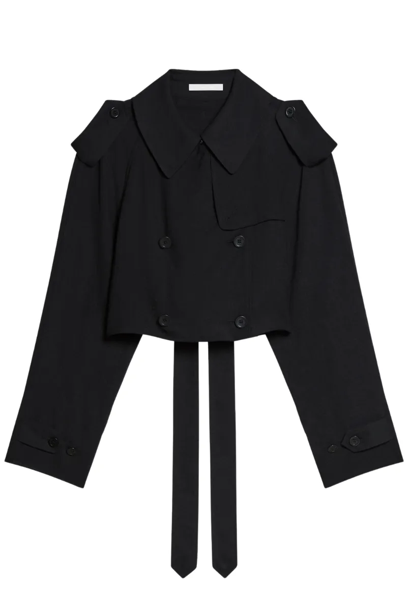 Cropped Trench Coat