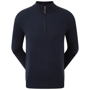 FootJoy Wool Blend 1/2 Zip Pullover - Navy
