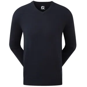 Footjoy Wool Blend V-Neck Pullover - Navy