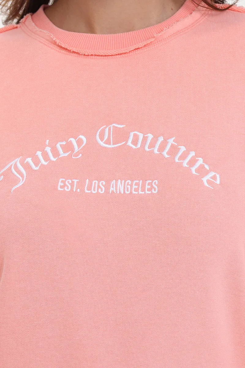 French Terry Embroidered Crewneck by Juicy Couture
