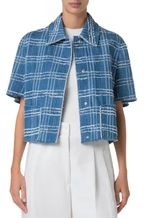 Fringed Check Jacket
