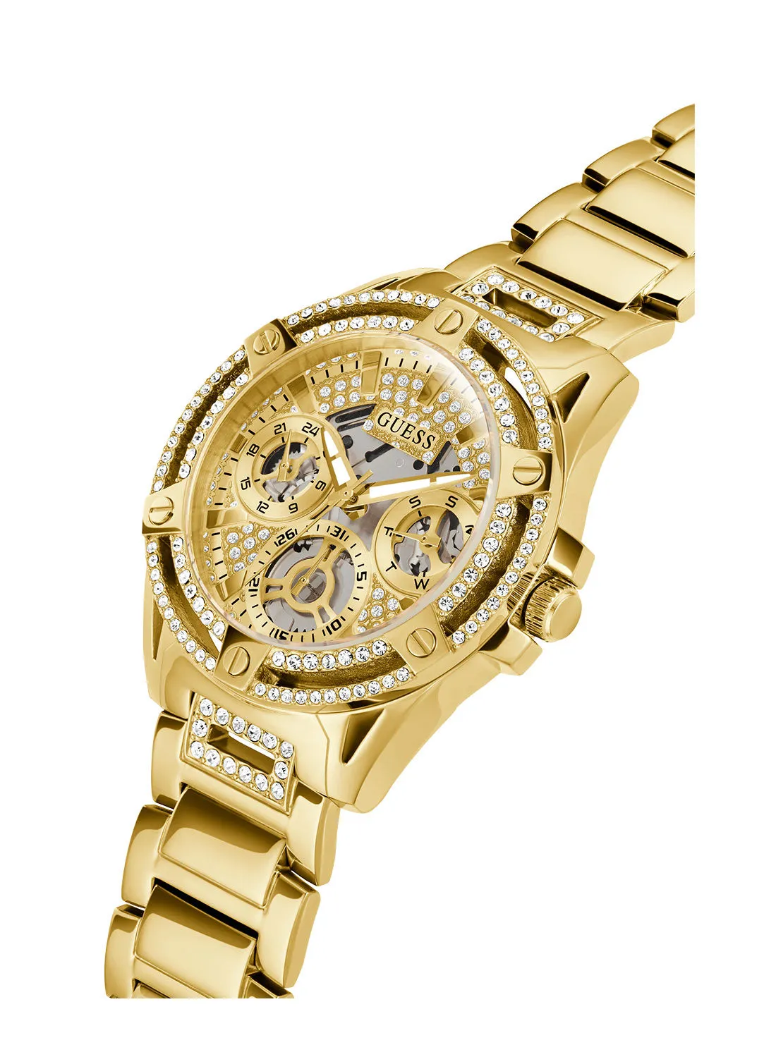 Gold Crystal Queen Watch Guess
