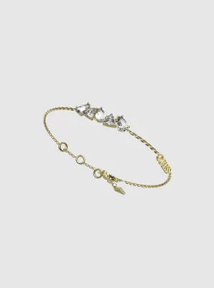 Gold Multi Crystal Bracelet Guess