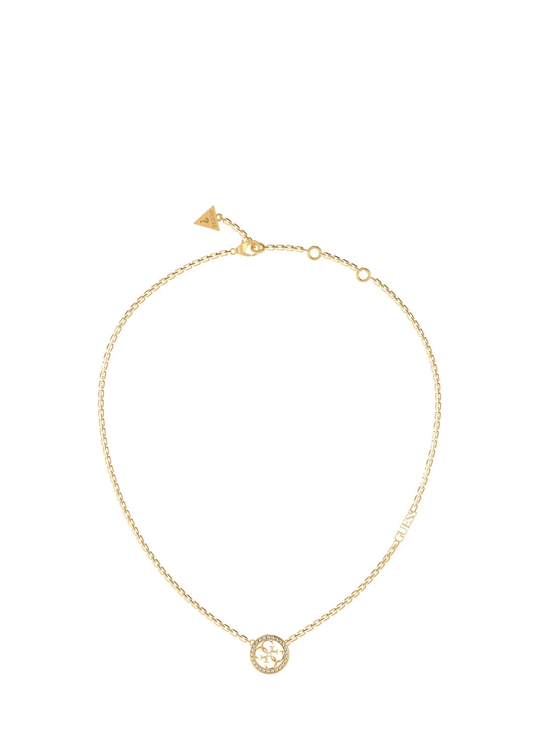 Gold Quattro G Logo Necklace Guess