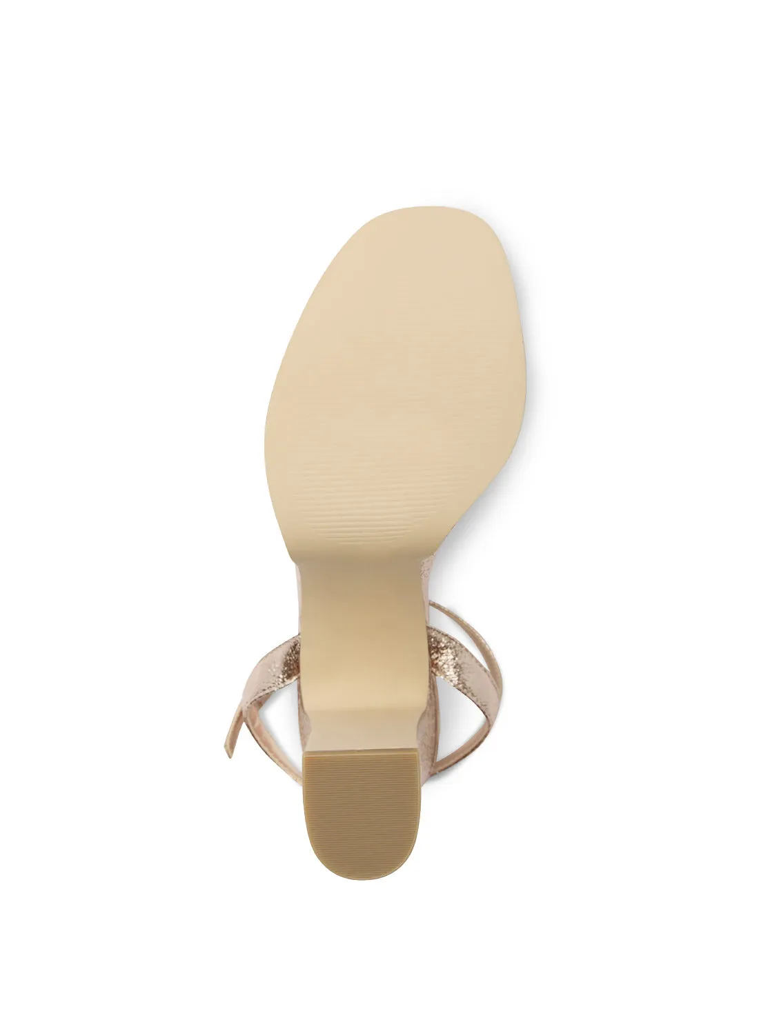 Gold Sherrill Platform Sandal Heels Guess