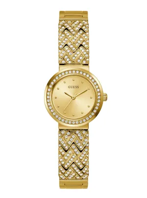 Gold Treasure Crystal Watch Guess