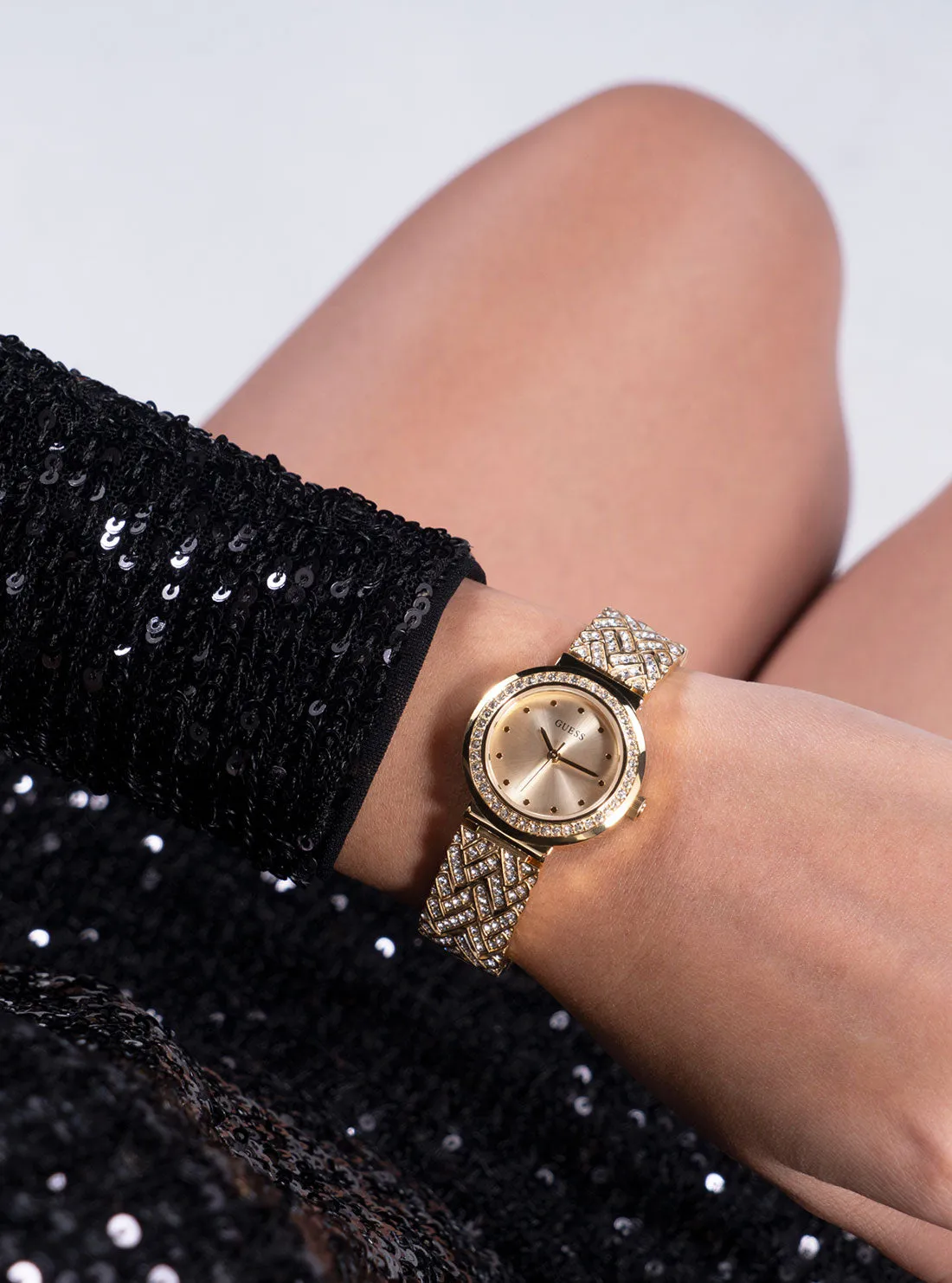 Gold Treasure Crystal Watch Guess