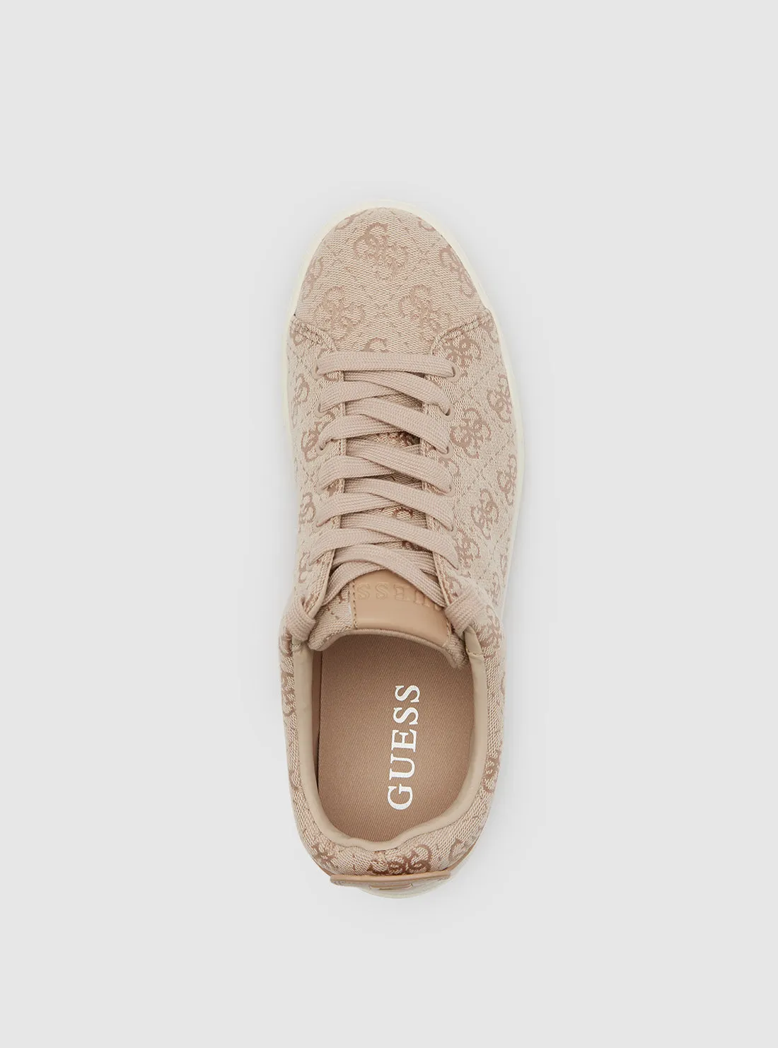 Light Pink Giaa Logo Low-Top Sneakers Guess
