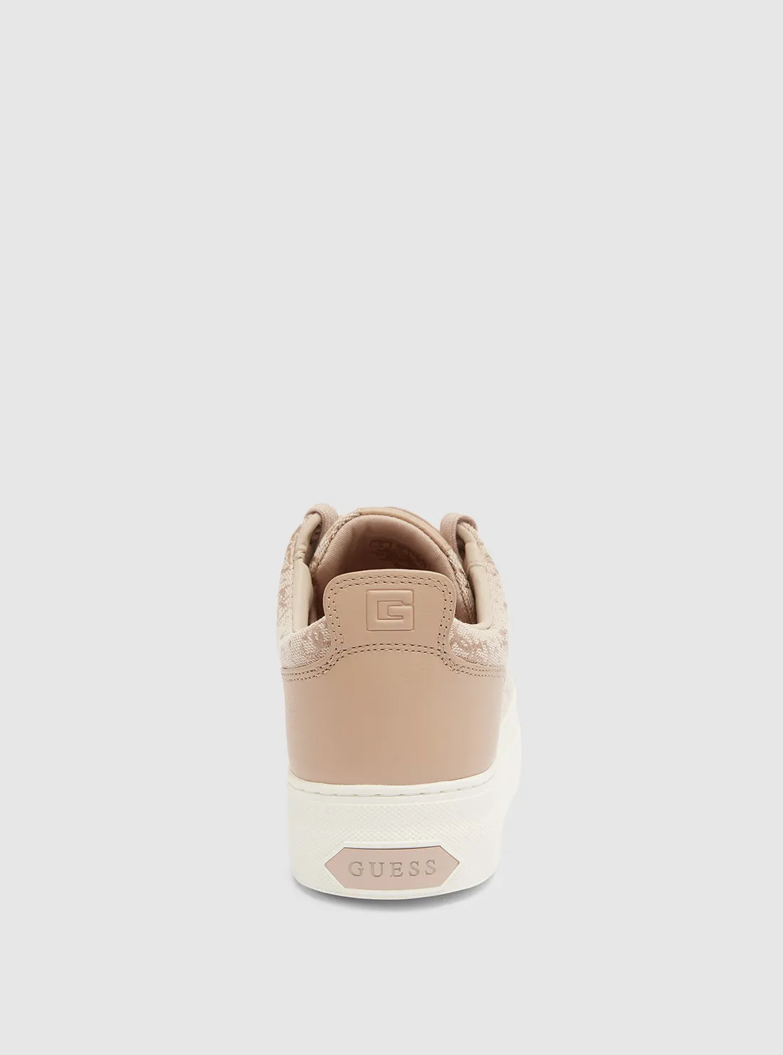 Light Pink Giaa Logo Low-Top Sneakers Guess