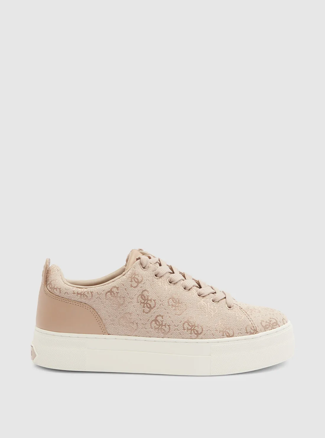 Light Pink Giaa Logo Low-Top Sneakers Guess