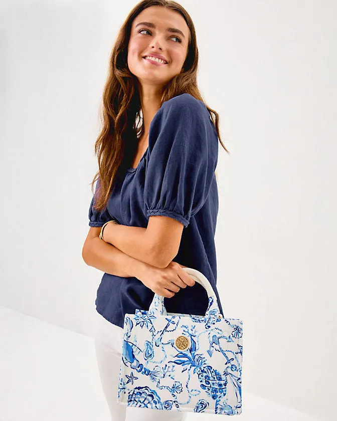 Lilly Pulitzer Adair Mini Bag - Resort White Barefoot Beachcombers