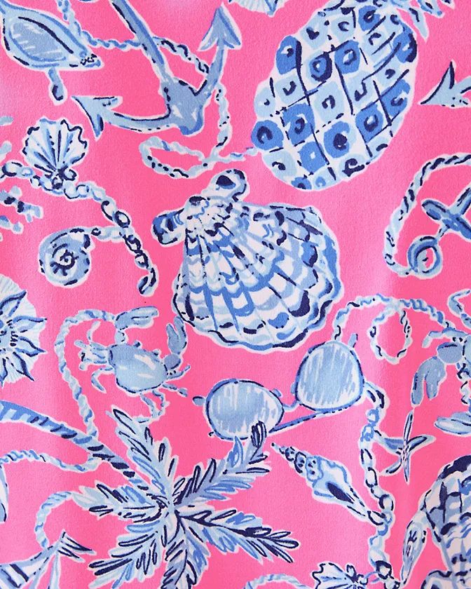 Lilly Pulitzer UPF 50  Dune Dress - Rousseau Pink Barefoot Beachcombers
