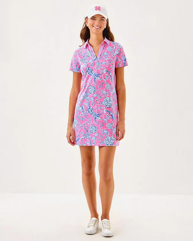 Lilly Pulitzer UPF 50  Dune Dress - Rousseau Pink Barefoot Beachcombers