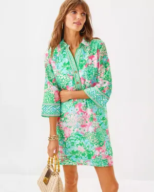 Lilly Pulitzer Women's Daphnie Tunic Dress - Multi Plumes In Bloom Engineered Woven Dress
