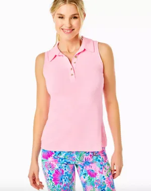 Lilly Pulitzer Women's Imara Polo UPF 50  - Pink Blossom