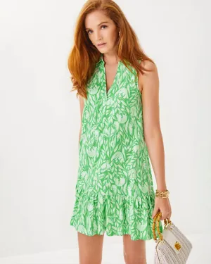 Lilly Pulitzer Women's Riegan Dress - Fauna Green Tulip To Tango