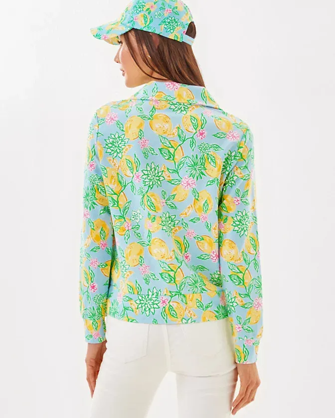 Lilly Pulitzer Women's UPF 50  Eleni Pullover - Bluette Make Lemonade