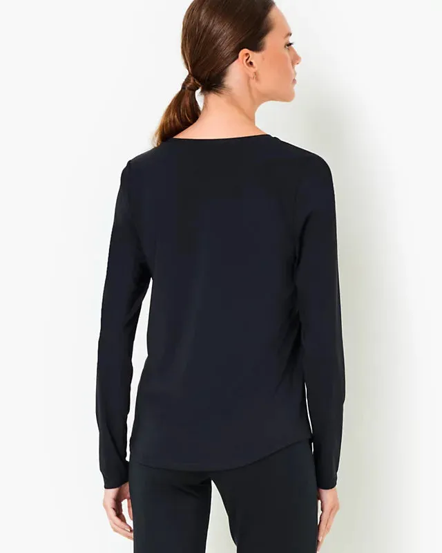 Lilly Pulitzer Women's UPF 50  Luxletic Westley Long Sleeve Active Tee - Noir