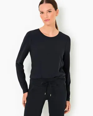 Lilly Pulitzer Women's UPF 50  Luxletic Westley Long Sleeve Active Tee - Noir
