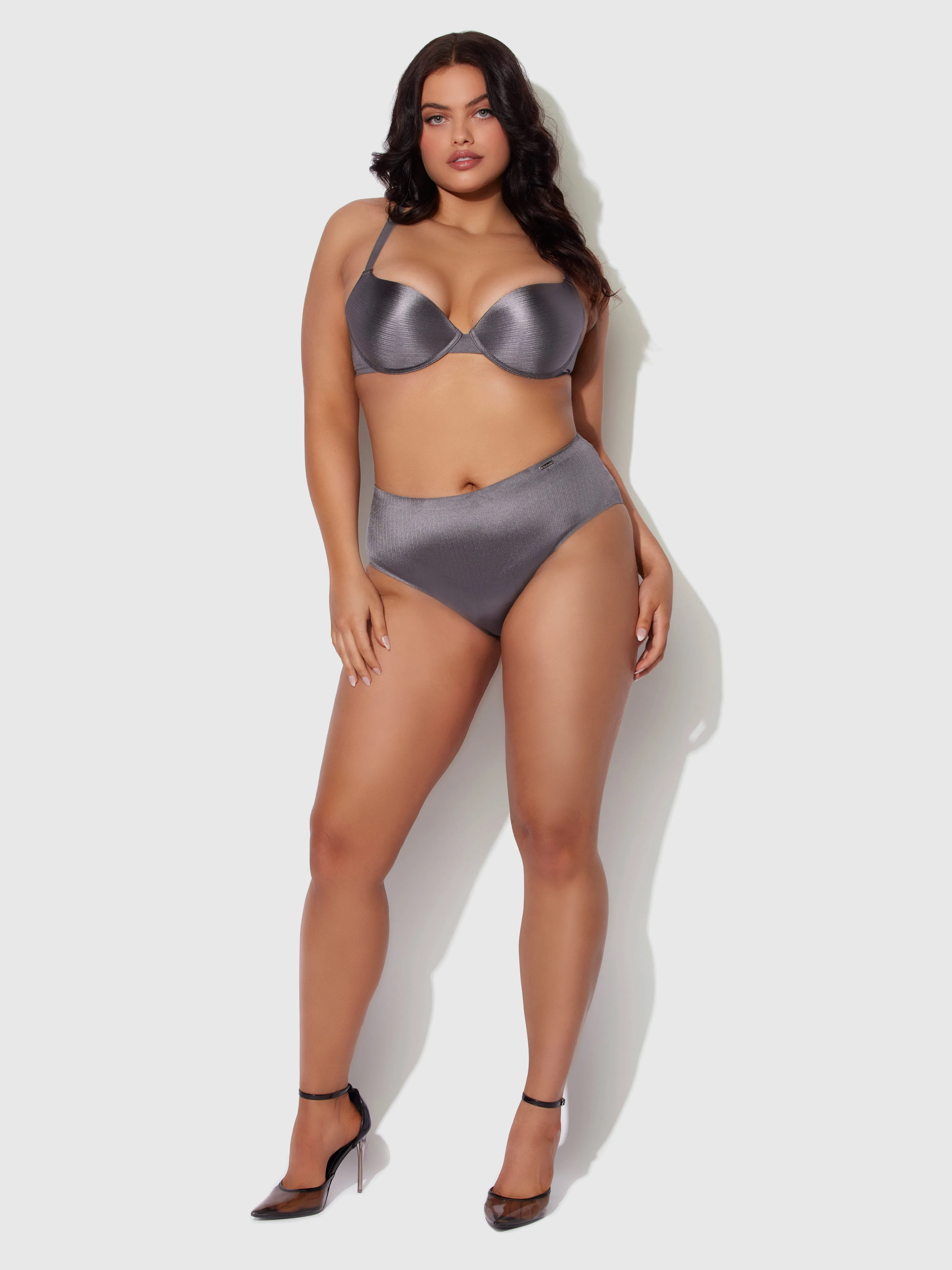 Mira Shimmer Micro Push Up T-Shirt Bra by Frederick's of Hollywood