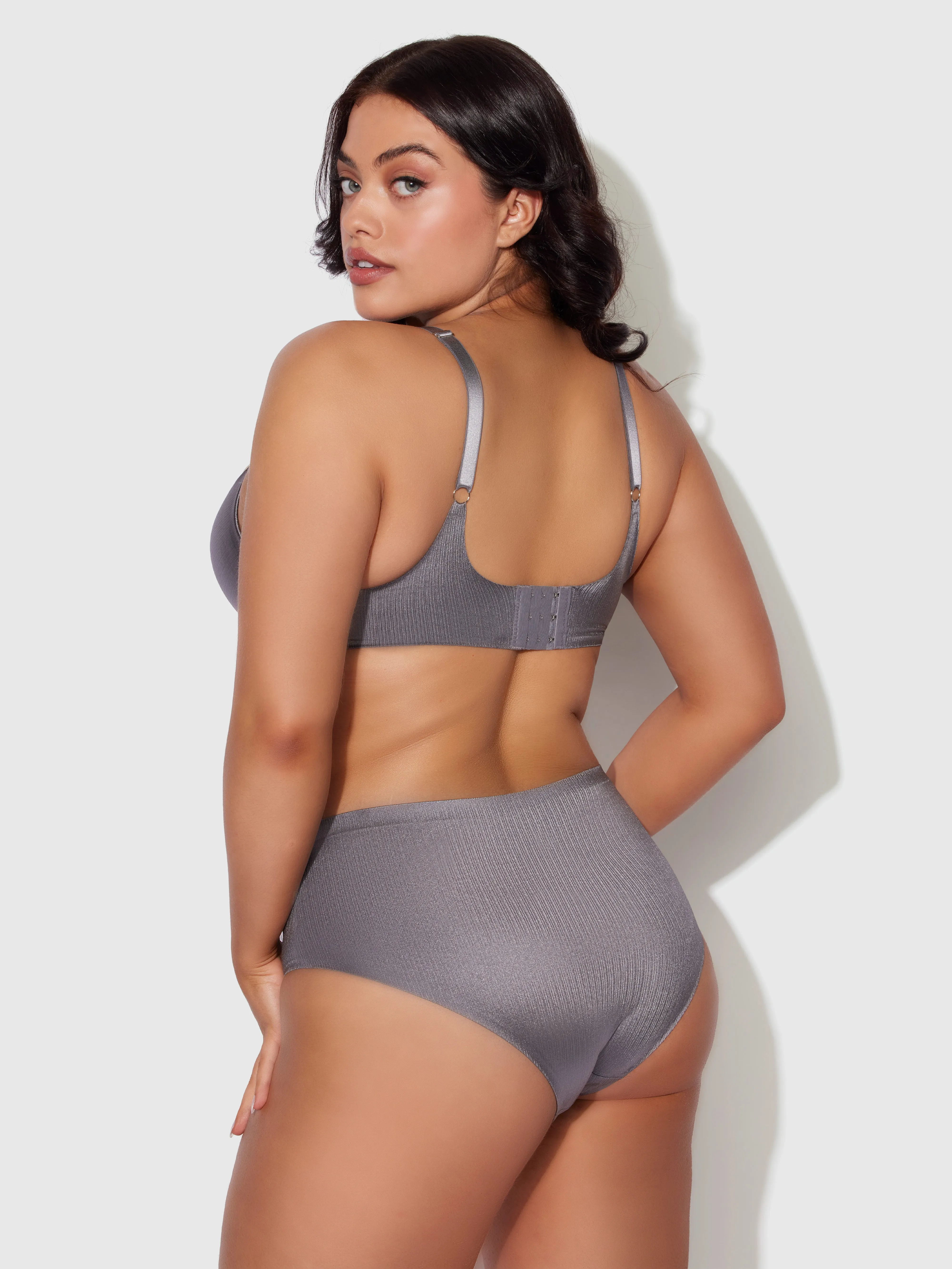 Mira Shimmer Micro Push Up T-Shirt Bra by Frederick's of Hollywood