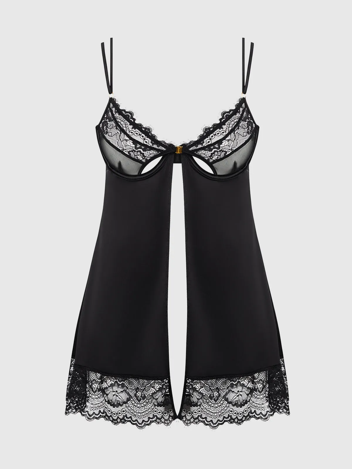 Neev Lace Open Cup Babydoll by Frederick's of Hollywood