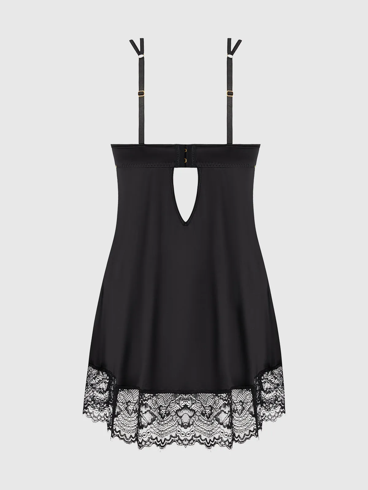 Neev Lace Open Cup Babydoll by Frederick's of Hollywood