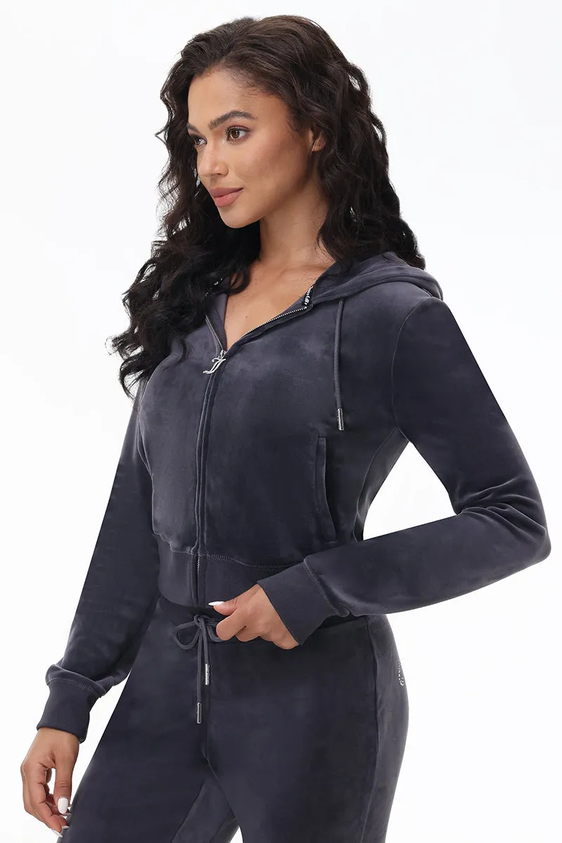 OG Big Bling Velour Hoodie by Juicy Couture